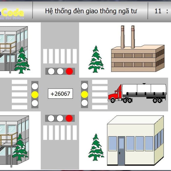 Hệ thống điều khiển đèn giao thông 2 chiều - LibCode.net